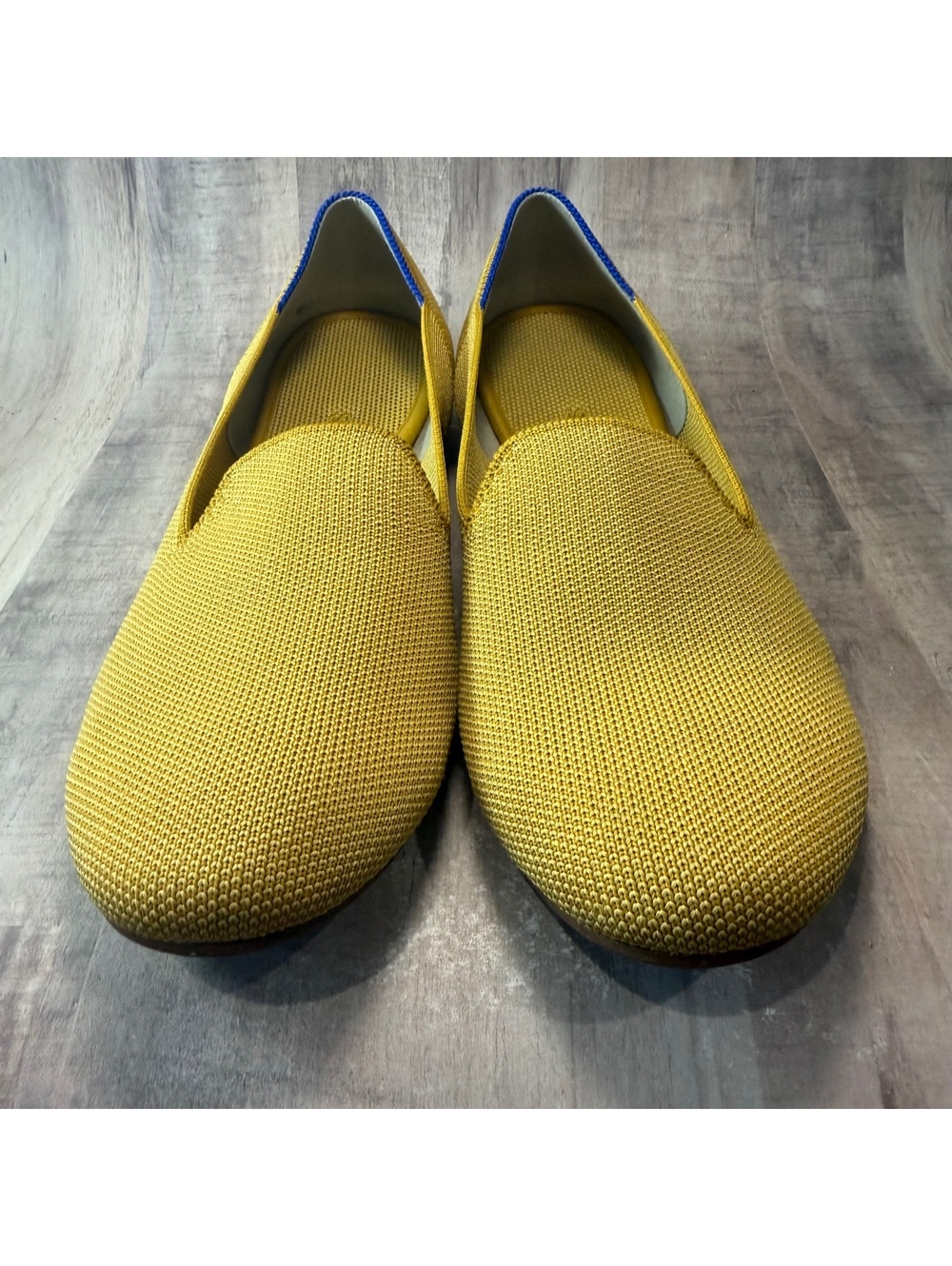 Rothy’s The Loafer Yellow Lemondrop Women's 9 Knit Washable Shoes Slip On - Picture 2 of 11
